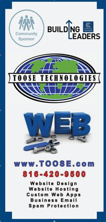 Toose Technologies providing website design and hosting for the Kansas City Youth Football Camp visit us at www.toose.com